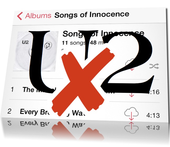 Remove U2 Album from iPhone or iPad
