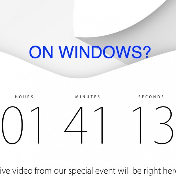 How to watch apple event on windows