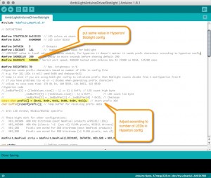 Arduino sketch for Hyperion and Boblight