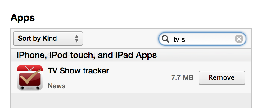iOS application downgrade iTunes